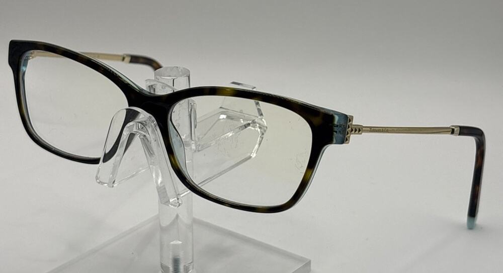 Tiffany & Co TF2204 8286 Eyeglasses Havana Tiffany Blue Gold 54-15-140 Italy